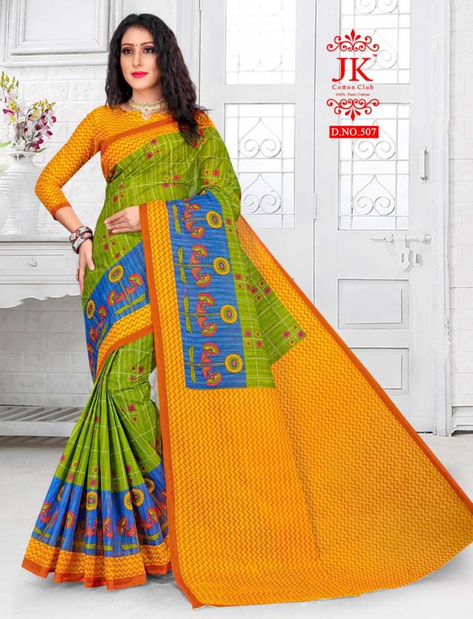 Jk Vaishali 5 Casual Wear Cotton Printed Designer Saree Collection 